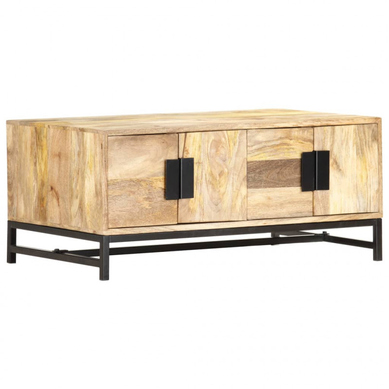 Stolik kawowy, 90 x 55 x 40 cm, lite drewno mango