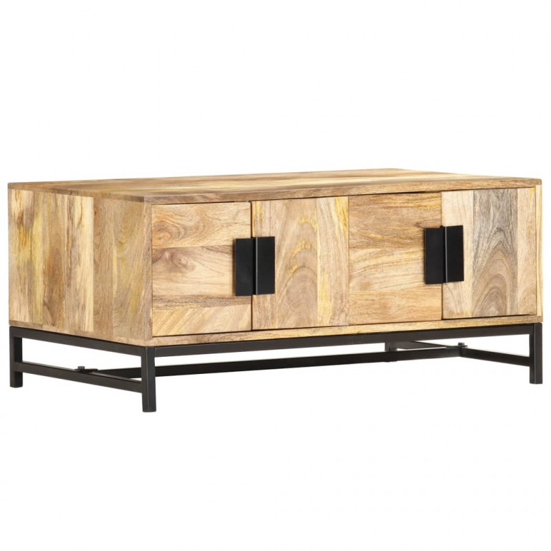 Stolik kawowy, 90 x 55 x 40 cm, lite drewno mango