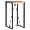 Stolik barowy, 60 x 60 x 110 cm, lite drewno akacjowe