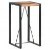 Stolik barowy, 60 x 60 x 110 cm, lite drewno akacjowe