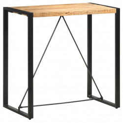 Stolik barowy, 110 x 60 x 110 cm, lite drewno mango
