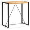 Stolik barowy, 110 x 60 x 110 cm, lite drewno mango