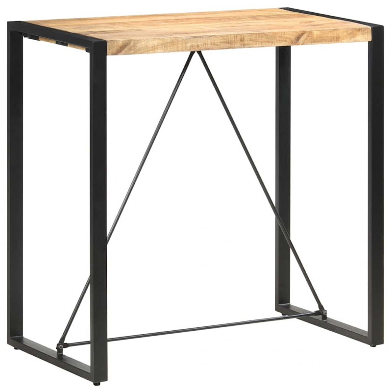 Stolik barowy, 110 x 60 x 110 cm, lite drewno mango