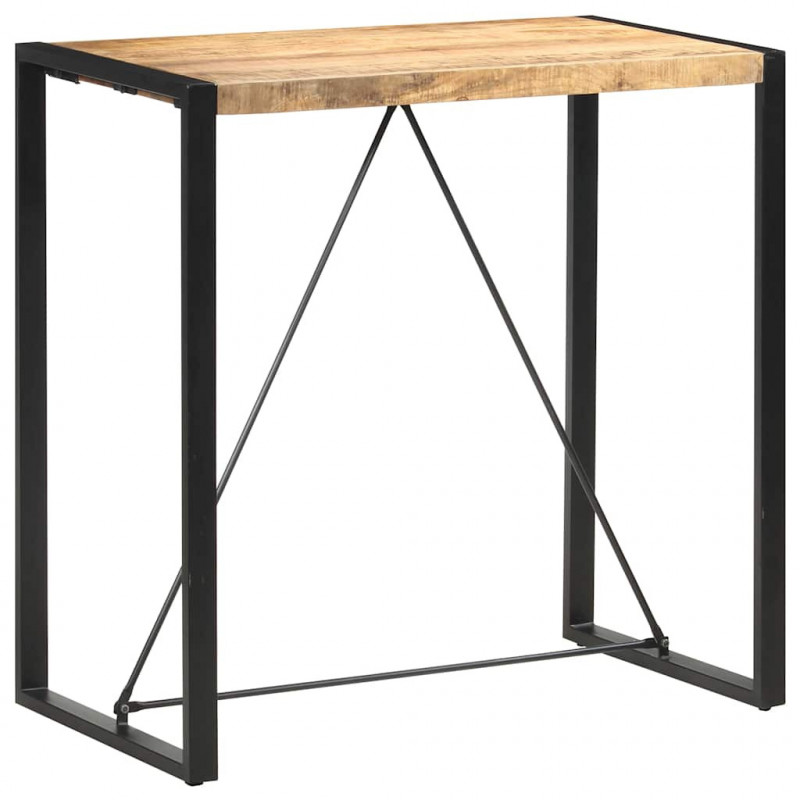 Stolik barowy, 110 x 60 x 110 cm, lite drewno mango