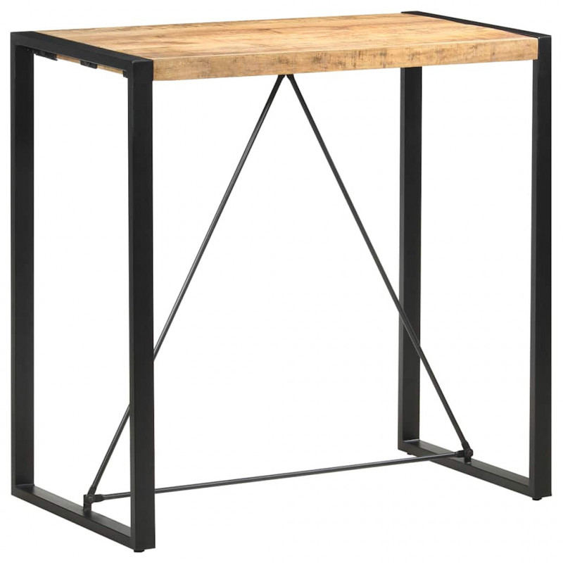Stolik barowy, 110 x 60 x 110 cm, lite drewno mango
