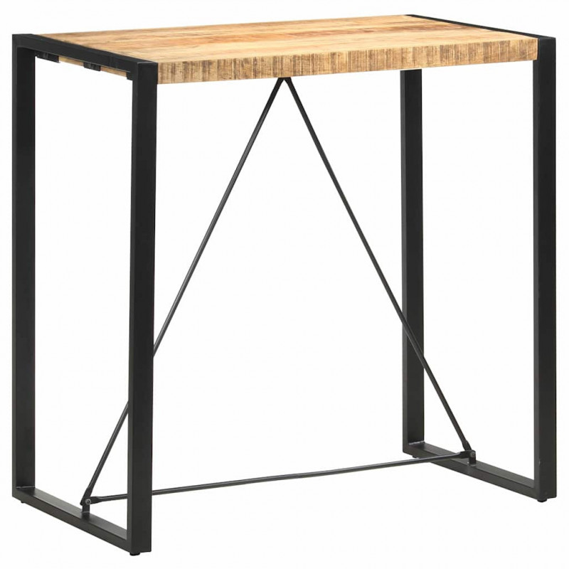 Stolik barowy, 110 x 60 x 110 cm, lite drewno mango