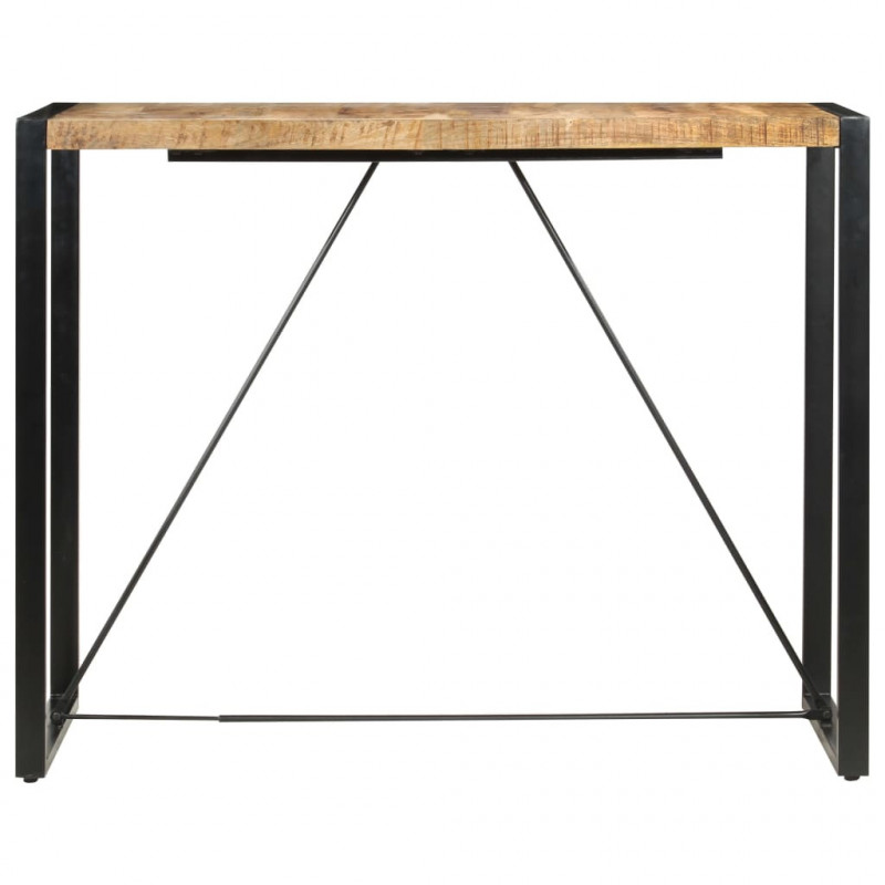 Stolik barowy, 140x70x110 cm, lite drewno mango