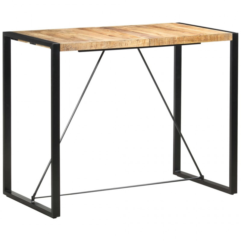 Stolik barowy, 140x70x110 cm, lite drewno mango