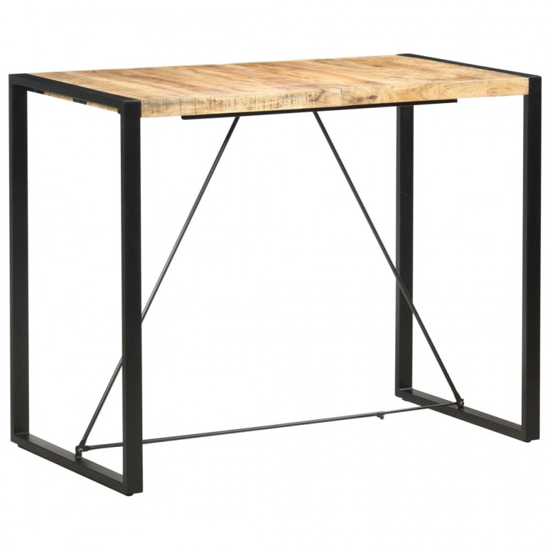 Stolik barowy, 140x70x110 cm, lite drewno mango