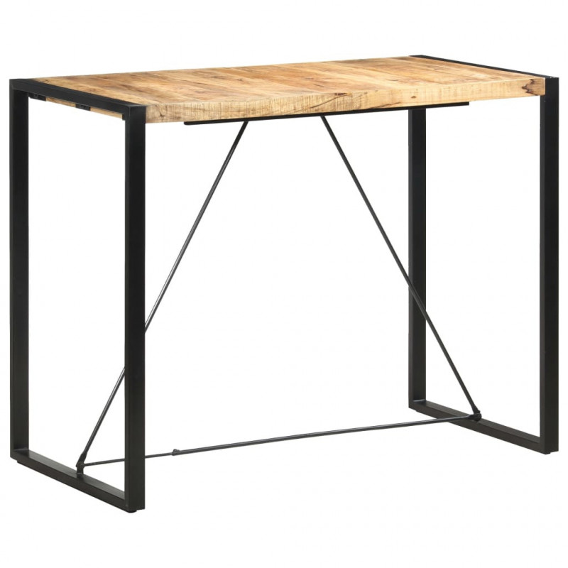 Stolik barowy, 140x70x110 cm, lite drewno mango