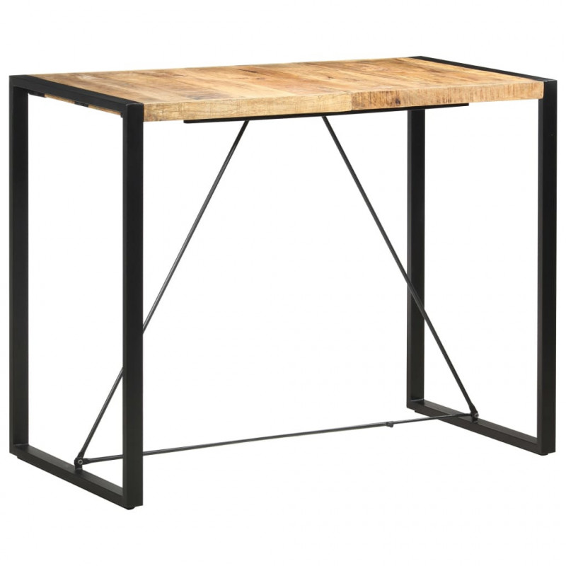 Stolik barowy, 140x70x110 cm, lite drewno mango