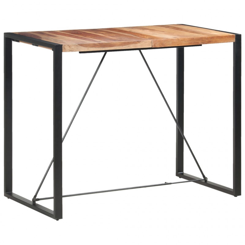 Stolik barowy, 140x70x110 cm, lite drewno akacjowe