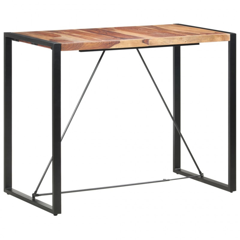 Stolik barowy, 140x70x110 cm, lite drewno akacjowe