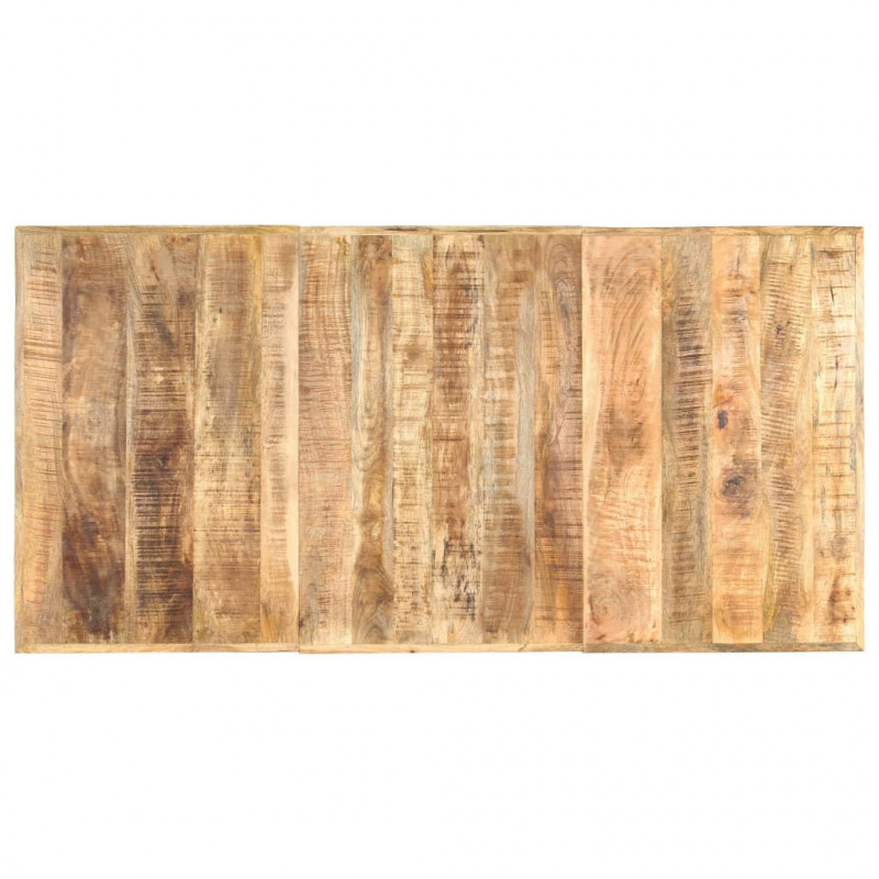 Stół jadalniany, 180 x 90 x 76 cm, lite surowe drewno mango