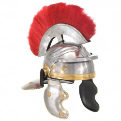 Replika zabytkowego hełmu rzymskiego, LARP, srebrna stal