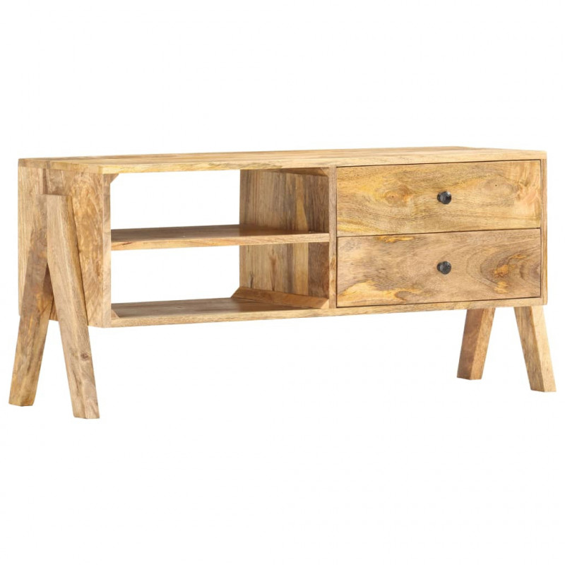 Szafka pod telewizor, 97x35x47 cm, lite drewno mango