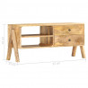 Szafka pod telewizor, 97x35x47 cm, lite drewno mango