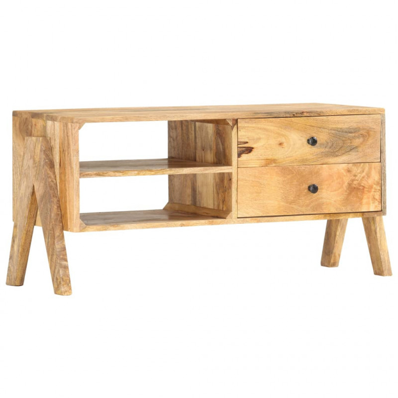 Szafka pod telewizor, 97x35x47 cm, lite drewno mango