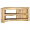 Narożna szafka pod TV, 90x45x45 cm, lite drewno mango