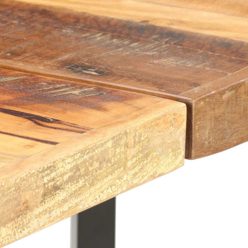 Stolik barowy, 180x70x107 cm, lite drewno z odzysku
