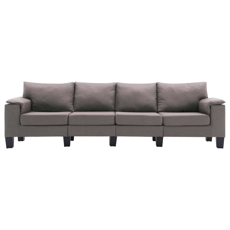 Sofa Ciemnoszary 4-osobowa tkanina