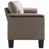 Sofa Ciemnoszary 4-osobowa tkanina