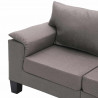 Sofa Ciemnoszary 4-osobowa tkanina