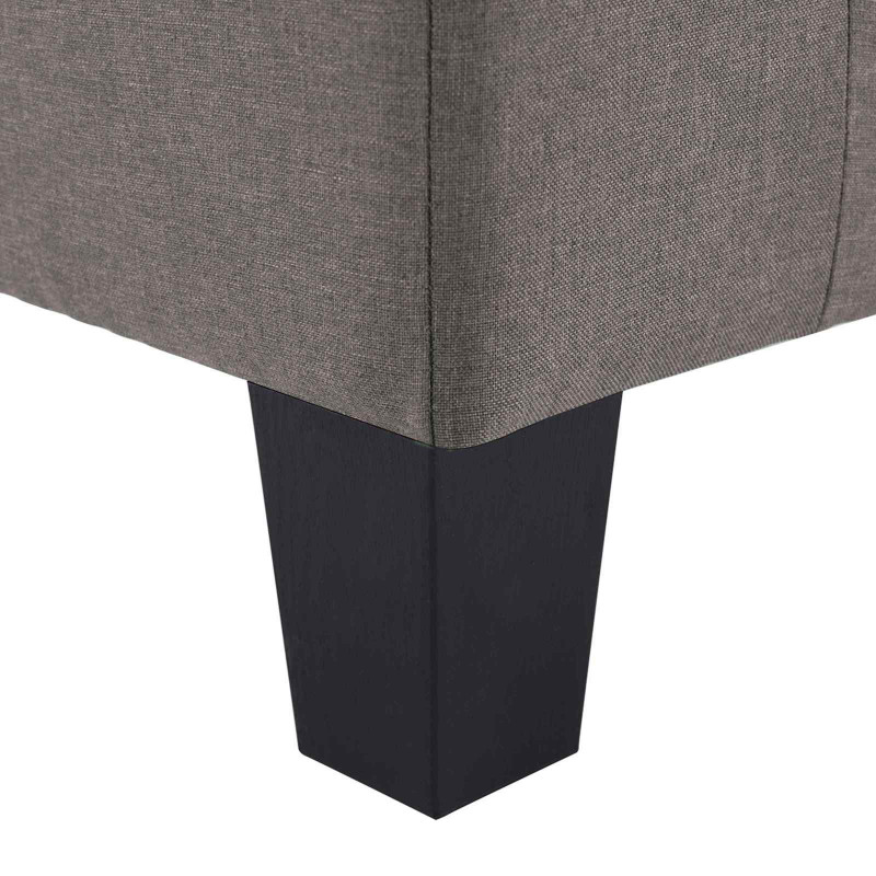 Sofa Ciemnoszary 4-osobowa tkanina