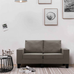 Sofa Ciemnoszary Sofy 2-osobowe tkanina