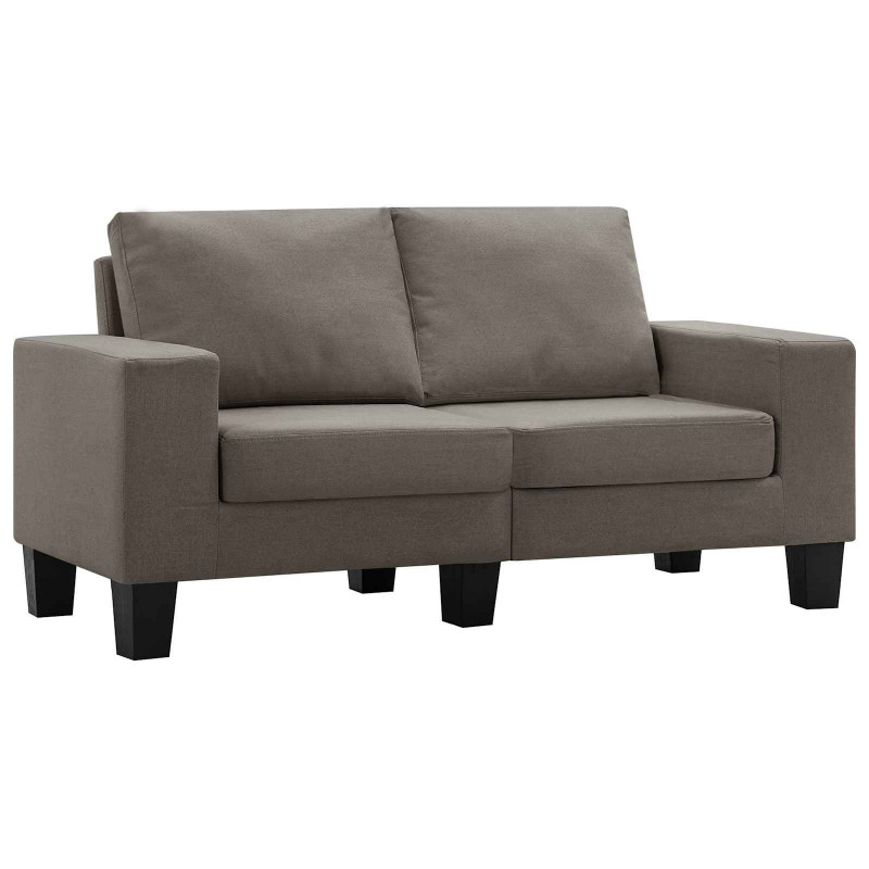 Sofa Ciemnoszary Sofy 2-osobowe tkanina