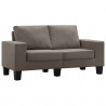 Sofa Ciemnoszary Sofy 2-osobowe tkanina