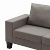 Sofa Ciemnoszary Sofy 2-osobowe tkanina