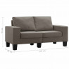 Sofa Ciemnoszary Sofy 2-osobowe tkanina