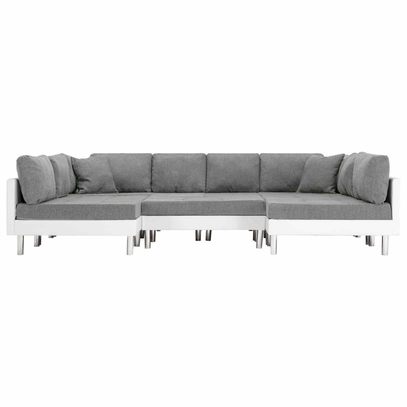 Sofa Biały Sztuczna skóra