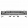 Sofa Biały Sztuczna skóra