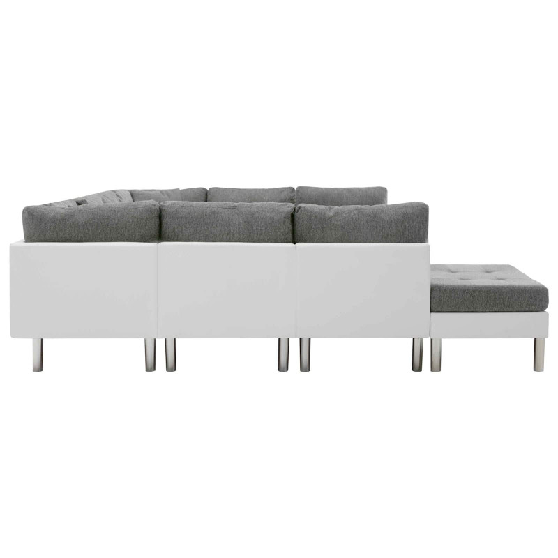 Sofa Biały Sztuczna skóra