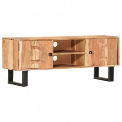 Szafka pod TV, 118x30x45 cm, lite drewno akacjowe