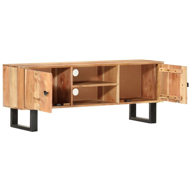 Szafka pod TV, 118x30x45 cm, lite drewno akacjowe