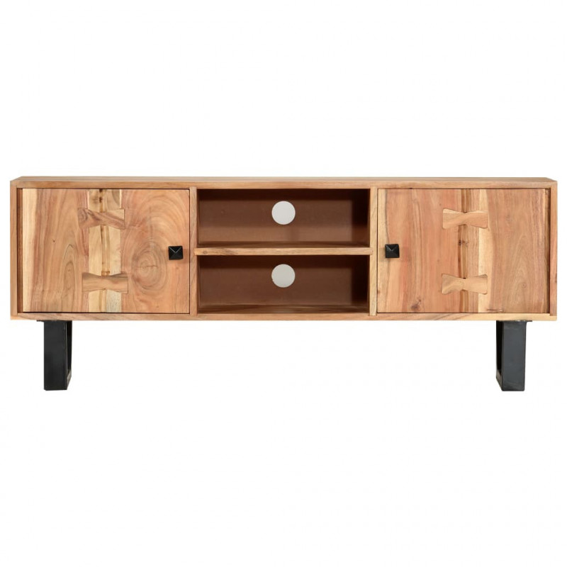 Szafka pod TV, 118x30x45 cm, lite drewno akacjowe