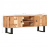 Szafka pod TV, 118x30x45 cm, lite drewno akacjowe