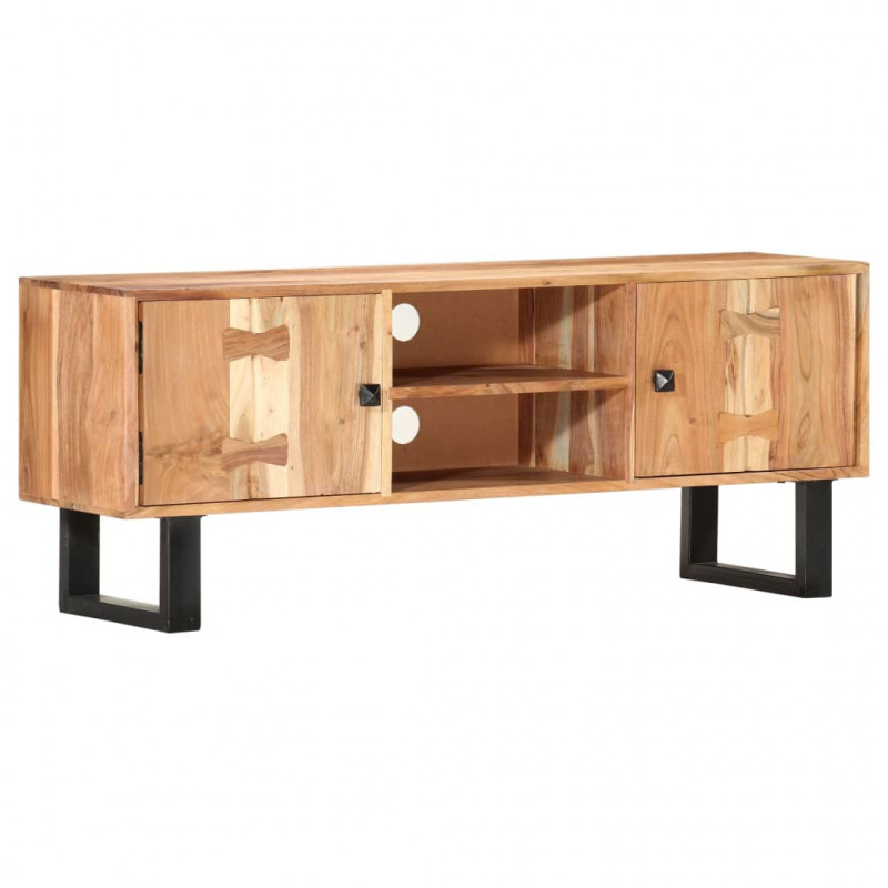 Szafka pod TV, 118x30x45 cm, lite drewno akacjowe