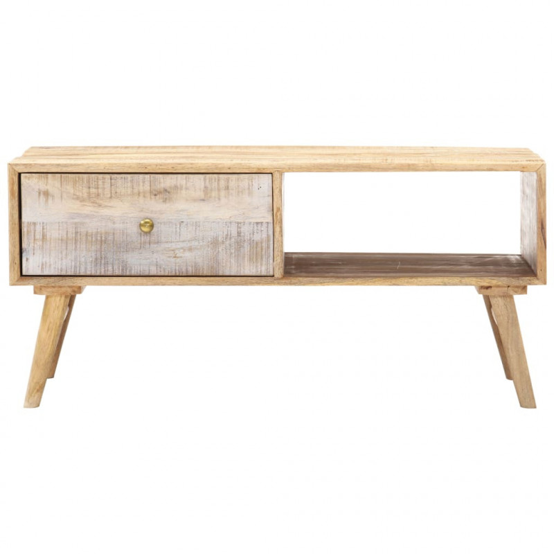 Stolik kawowy, 88 x 60 x 40 cm, lite drewno mango
