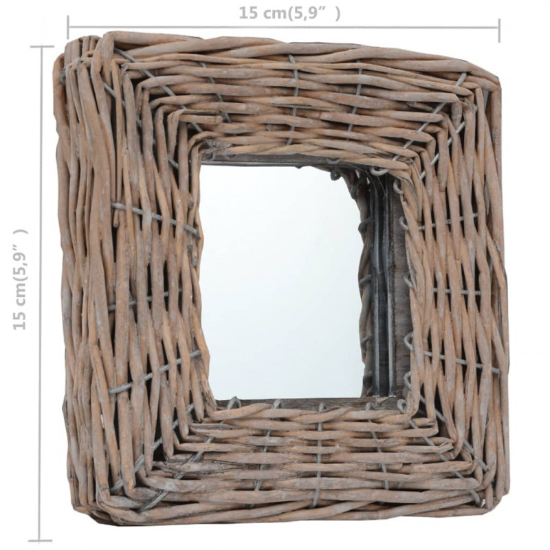 Lustra, 3 szt., 15x15 cm, wiklinowe