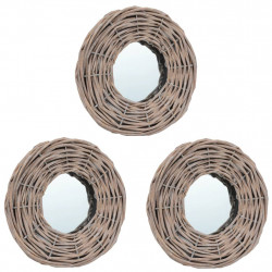 Lustra, 3 szt., 15 cm, wiklinowe