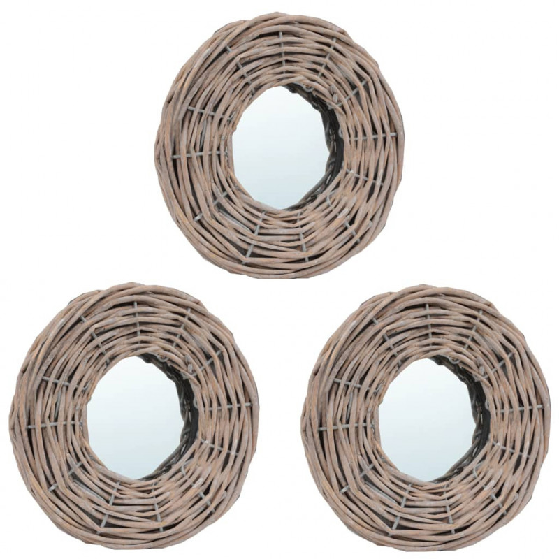 Lustra, 3 szt., 15 cm, wiklinowe