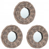 Lustra, 3 szt., 15 cm, wiklinowe