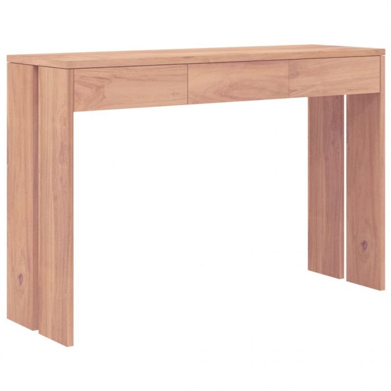 Stolik konsola, 110 x 35 x 75 cm, lite drewno tekowe