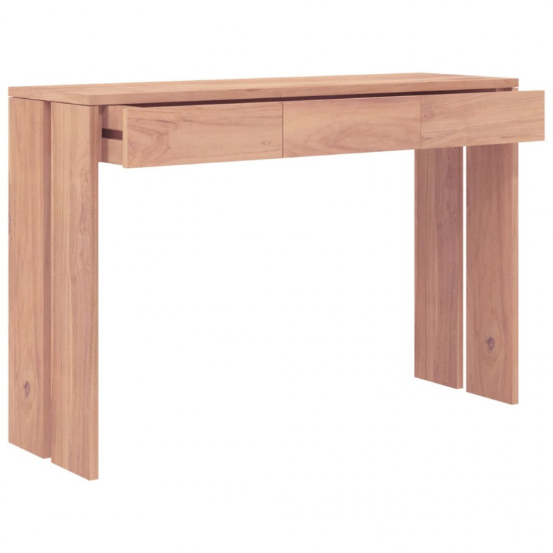 Stolik konsola, 110 x 35 x 75 cm, lite drewno tekowe