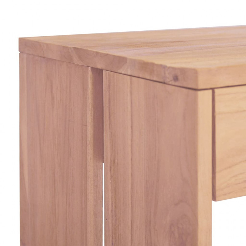 Stolik konsola, 110 x 35 x 75 cm, lite drewno tekowe