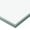 Drzwi przesuwne, szkło ESG i aluminium, 90x212 cm, srebrne
